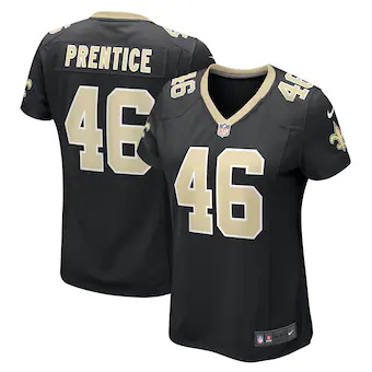 womens nike adam prentice black new orleans saints game pla